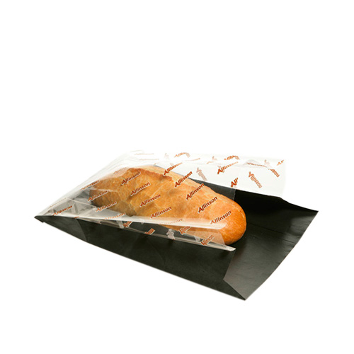 Wicketed Paper Bags and Strip Window bags for Bread and Baguattes 