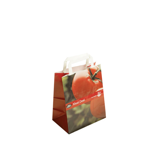 Flat Tape Handle Paper Carrier Bags 